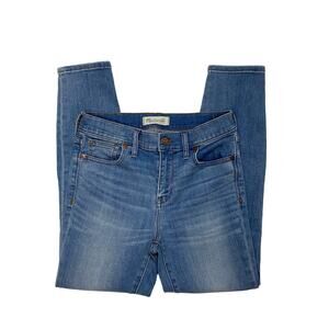 Madewell High Riser Crop Jean in Medium Wash - 27